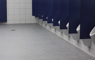 Vollflächig gechipter Boden (Messe Frankfurt)