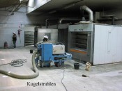 Vorarbeiten / Blastrac-Kugelstrahlverfahren